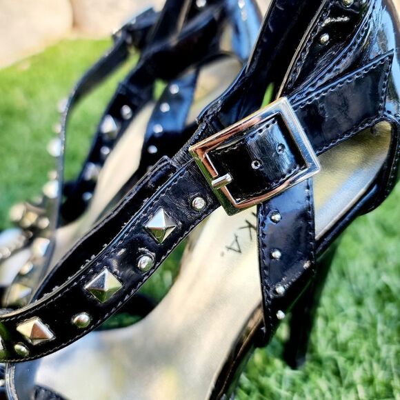 Women's Paprika studded open toed heels - Picture 5 of 12